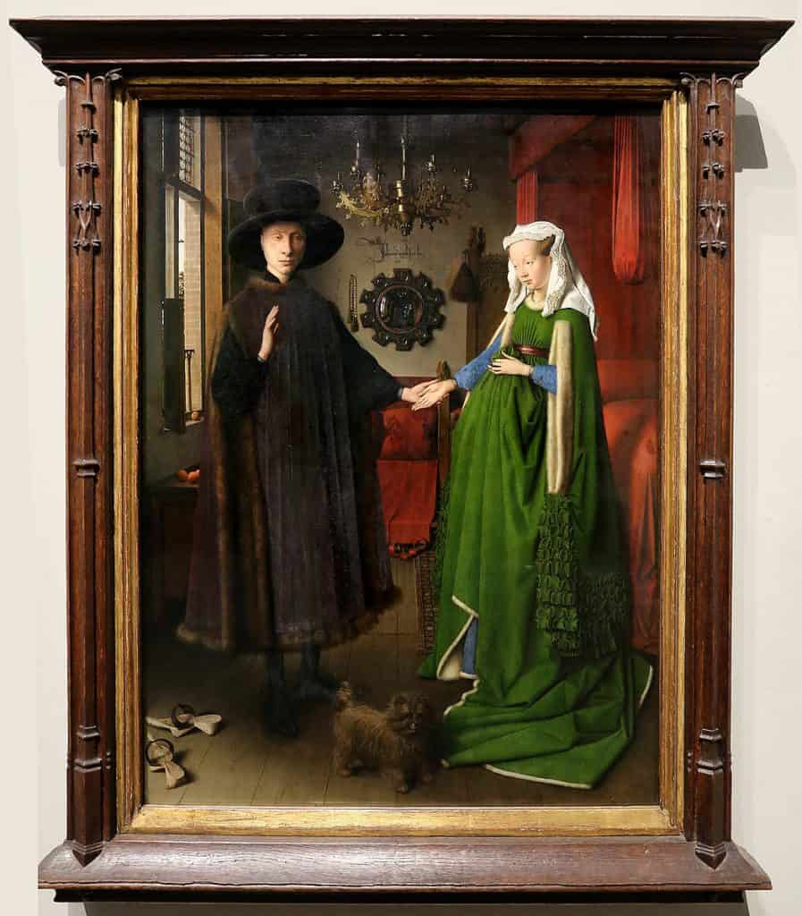 アルノルフィーニの肖像，ファン・エイク，Van Eyck's Arnolfini Portrait，ロンドンナショナルギャラリー，The National Gallery