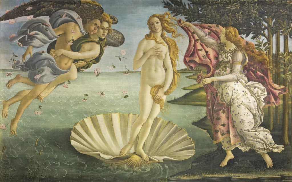 ヴィーナスの誕生,Nascita di Venere,Birth of Venus, Sandro Botticelli,ボッティチェリ, Gli Uffizi